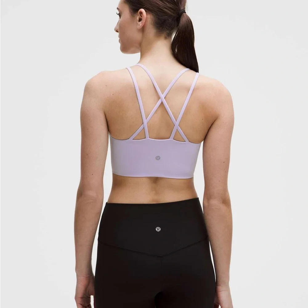 Lululemon Like a Cloud Longline Bra in Lavender Frost: 10 - Picture 2 of 7